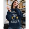 imageTstars Ugly Hanukkah Sweatshirt for Women Teen Girls Tacky Chanukah Christmas Jewish Holiday SweatshirtsNavy