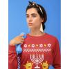 imageTstars Ugly Hanukkah Sweatshirt for Women Teen Girls Tacky Chanukah Christmas Jewish Holiday SweatshirtsRed