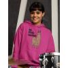 imageTstars Womens  No Prob Llama HoodiePink