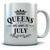 imageQueens Are Born In July Coffee Mug 15 Ounce WhiteWhite