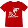 imageTstars Big Brother Shark Shirt Gift for Shark Loving Toddler Boys Infant Kids TshirtRed
