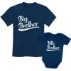 imageTstars Big Brother Shirt Little Brother Boys Matching Outfits Brothers Sibling ShirtsKids Shirt Navy  Baby Navy