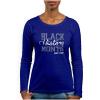 imageTstars Black History Month Apparel Black History Shirts for Women Long Sleeve T ShirtBlue