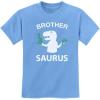 imageTstars Brother Saurus Shirt Cute Boy T Rex Gift for Big Brother Kids TShirtCalifornia Blue