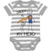 imageTstars Daddy Is My Hero Fathers Day Baby Boy Girl Outfit New Dad Gifts I Love Papa Infant BodysuitHero  GrayWhite