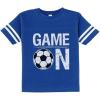 imageTstars Game On Soccer Shirts for Boys Girls Gifts for Players Kids Jersey TShirtBlue