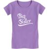imageTstars Gift for Big Sister Pregnancy Announcement Sibling Girls Fitted TShirtLavender