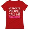 imageTstars Grandma Shirt My Favorite People Call Me Grandma Nana Gift Women TShirtRed
