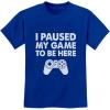 imageTstars Kids Gamer Shirt I Paused My Game to Be Here Gifts for Gamers Boys Youth Gaming ShirtsBlue