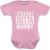 imageTstars Straight Outta Mommy Newborn Girl Boy Outfits New Mom Gifts Funny Baby BodysuitPink