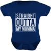 imageTstars Straight Outta My Momma Baby GirlBoy Infant Funny Baby BodysuitNavy
