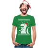 imageTstars Trex Santa Ugly Christmas Shirt Men Dinosaur Holiday Xmas Shirts for MenGreen