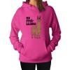 imageTstars Womens  No Prob Llama HoodiePink