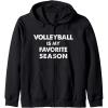 imageVolleyball Is My Favorite Season Gift for Volleyball Lovers Zip HoodieBlack
