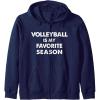 imageVolleyball Is My Favorite Season Gift for Volleyball Lovers Zip HoodieNavy Blue