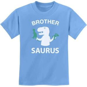 imageTstars Brother Saurus Shirt Cute Boy T Rex Gift for Big Brother Kids TShirtCalifornia Blue