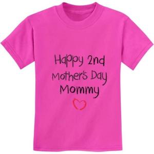 imageTstars Happy 2nd Mothers Day Mommy for Mom Kids TShirtPink