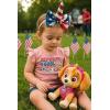 imageMighty Pup Skye Birthday Girl Shirt  Paw Patrol 3rd 4th Birthday Gift for Toddler Girls  Ruffle Sleeve TShirt4th of July Ruffle  Mauvelous