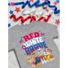 imageRed White ampamp Brave Boys 4th of July Shirt  Paw Patrol Patriotic Kids TShirt for Memorial Day ampamp National HolidaysGray
