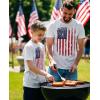 imageTstars American Flag 4th of July Dad and Son Matching Shirts  Daddy ampamp Me Patriotic Memorial Day USA Tshirt SetDad White  Toddler White