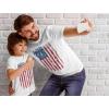 imageTstars American Flag 4th of July Dad and Son Matching Shirts  Daddy ampamp Me Patriotic Memorial Day USA Tshirt SetDad White  Toddler White