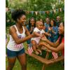 imageTstars American Flag Mommy ampamp Me 4th of July Outfits  Patriotic Memorial Day USA Mom and Baby Matching ShirtsMom White  Baby White