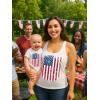 imageTstars American Flag Mommy ampamp Me 4th of July Outfits  Patriotic Memorial Day USA Mom and Baby Matching ShirtsMom White  Baby White