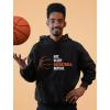 imageTstars Basketball Hoodie for Men Gifts for Coaches Fans Players Eat Sleep Ball Repeat Mens Sweatshirt HoodiesBlack