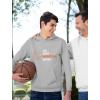 imageTstars Basketball Hoodie for Men Gifts for Coaches Fans Players Eat Sleep Ball Repeat Mens Sweatshirt HoodiesGray