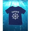 imageTstars Captain Shirt Dad Outfit TShirt for Dad Captain of The FamilyNavy