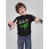 imageTstars Christmas Shirt Jingle Bell Rawr T Rex Santa Youth Kids Long Sleeve TShirtRed