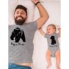 imageTstars Dad and Baby Matching Outfit Set  Fathers Day Papa Bear Shirt and Infant Bodysuit  Gift from Son DaughterDad Gray  Baby Gray