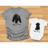 imageTstars Dad and Baby Matching Outfit Set  Fathers Day Papa Bear Shirt and Infant Bodysuit  Gift from Son DaughterDad Gray  Baby GrayWhite