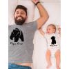 imageTstars Dad and Baby Matching Outfit Set  Fathers Day Papa Bear Shirt and Infant Bodysuit  Gift from Son DaughterDad Gray  Baby GrayWhite