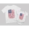 imageTstars Distressed American Flag 4th of July Dad ampamp Baby Matching Outfits  Memorial Day Patriotic Daddy ampamp Me ShirtsDad White  Baby White