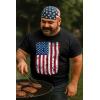 imageTstars Distressed American Flag Shirt for Men  Patriotic USA Merica Tee  4th of July ampamp Memorial Day Gift IdeaDistressed Flag  Black
