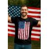 imageTstars Distressed American Flag Shirt for Men  Patriotic USA Merica Tee  4th of July ampamp Memorial Day Gift IdeaDistressed Flag  Black