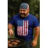 imageTstars Distressed American Flag Shirt for Men  Patriotic USA Merica Tee  4th of July ampamp Memorial Day Gift IdeaDistressed Flag  Blue