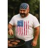 imageTstars Distressed American Flag Shirt for Men  Patriotic USA Merica Tee  4th of July ampamp Memorial Day Gift IdeaDistressed Flag  White