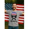 imageTstars Distressed American Flag Shirt for Men  Patriotic USA Merica Tee  4th of July ampamp Memorial Day Gift IdeaMerica  Gray