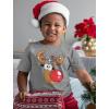imageTstars Funny Reindeer Ugly Christmas Sweater TShirt Boys Girls Tacky Holiday Xmas Shirt for Toddler KidsGray