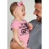 imageTstars Happy Fathers Day DaddyFirst Fathers Day BodysuitGift for New DadNewborn Infant Outfit Boy or Girl Size 3M24MGift  Pink