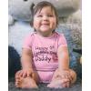 imageTstars Happy Fathers Day DaddyFirst Fathers Day BodysuitGift for New DadNewborn Infant Outfit Boy or Girl Size 3M24MHappy 1st  Pink
