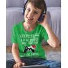 imageTstars I Paused My Game to Be Here Video Gamer Ugly Christmas Youth Kids TShirtGreen