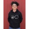 imageTstars Infinity Love Horse Hoodie for Women and Teen Girls Equestrian Horseback Riding Gift Idea Sweatshirt with HorsesBlack