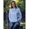 imageTstars Infinity Love Horse Hoodie for Women and Teen Girls Equestrian Horseback Riding Gift Idea Sweatshirt with HorsesCalifornia Blue