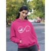 imageTstars Infinity Love Horse Hoodie for Women and Teen Girls Equestrian Horseback Riding Gift Idea Sweatshirt with HorsesPink