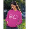 imageTstars Infinity Love Horse Hoodie for Women and Teen Girls Equestrian Horseback Riding Gift Idea Sweatshirt with HorsesPink