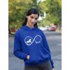 imageTstars Infinity Love Horse Hoodie for Women and Teen Girls Equestrian Horseback Riding Gift Idea Sweatshirt with HorsesRoyal