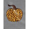 imageTstars Leopard Halloween Pumpkin Thanksgiving 34 Women Sleeve Baseball Jersey ShirtBlackWhite